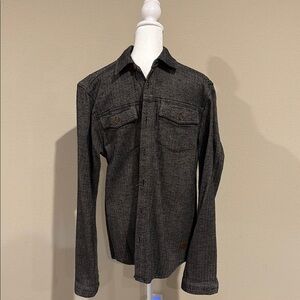 Dark Gray Button-Up Shirt